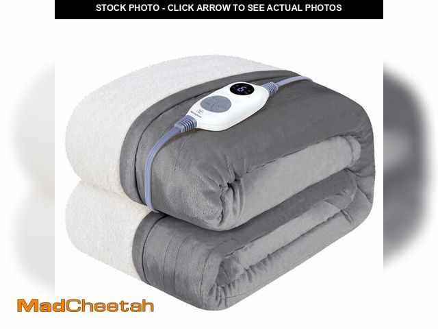 Lot 74-14215120 - Westinghouse Heated Throw Blanket, Soft Flannel to Sherpa Electric Throw with 6 Heating Levels, 2-10...