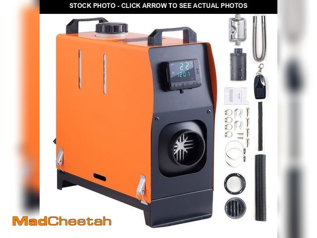 Lot 74-12690957 - Diesel Air Heater All-in-one 27,296 BTU Diesel Heater 12-Volt 8KW with LCD Remote Control Other Fuel...
