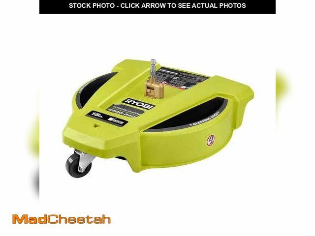 Lot 74-13692385 - RYOBI 15 in. 3400 PSI Gas Pressure Washer Surface Cleaner with Caster Wheels - UNUSED