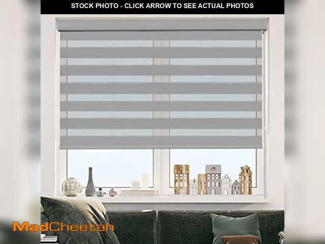 Lot 74-6785579 - Kokorona Zebra Roller Shades for Windows, Zebra Window Blinds Dual Layer Sheer Shades Light Control ...
