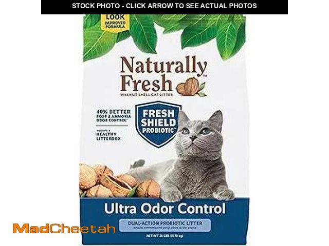 Lot 74-12664523 - (MISSING SOME) Naturally Fresh Cat Litter Made From Walnut Shells, Multi-Cat, Ultra Odor Control, Un...