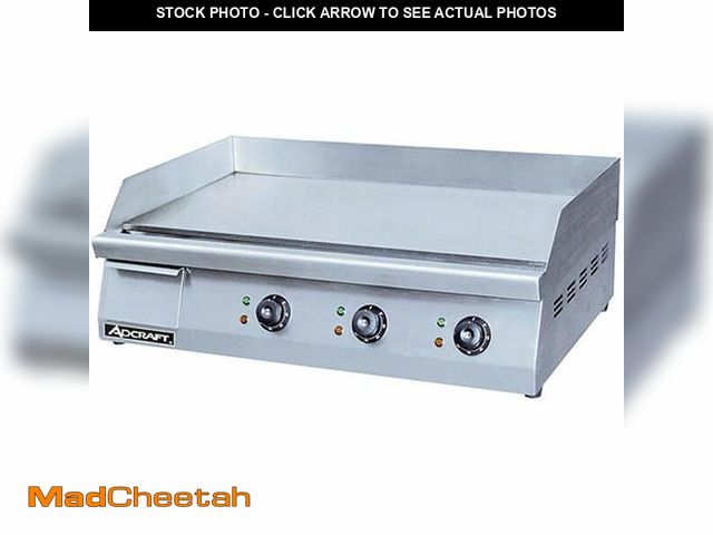 Lot 74-12823723 - Adcraft 30? Electric Griddle Thermostatic Controls Stainless Steel - UNUSED