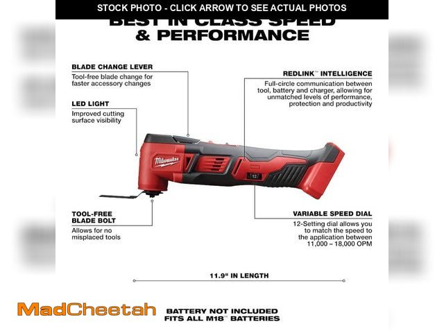 Lot 74-12790463 - (MISSING END CONNECTOR) Milwaukee M18 18V Lithium-Ion Cordless Oscillating Multi-Tool (Tool-Only) - ...