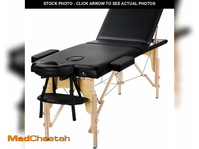 Lot 74-12664804 - Yaheetech Massage Tables Portable Adjustable Massage Bed Foldable Spa Lash Table 3 Folding 84 Inch S...