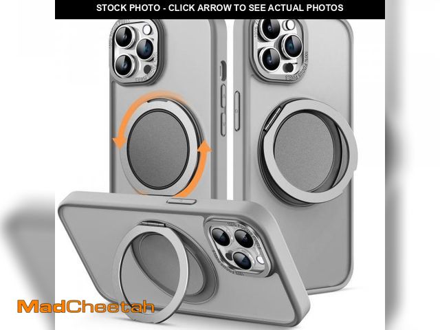 Lot 74-12404753 - MCKRO Case for iPhone 15 Pro (6.1 inches), Shockproof Magnetic Phone Case Cover with 360ÃÂ° Rotatab...