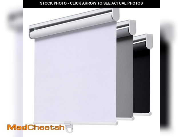 Lot 74-12682395 - Aosky Cordless Blackout Roller Shade, Thermal Insulated, Easy Install, Polyester, Best for Kids, Whi...