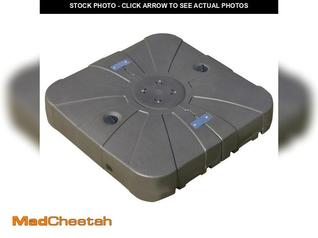 Lot 74-14242513 - Outsunny 330 lbs. HDPE Plastic Cantilever Patio Umbrella Base in Brown - UNUSED