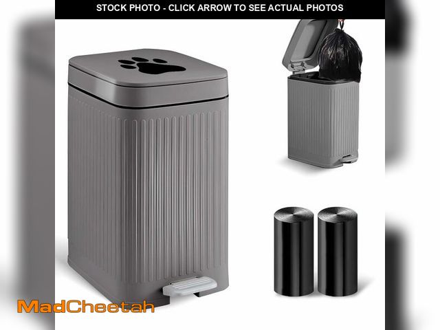 Lot 74-13544940 - Kopuncare Dog Poop Trash Can Outside, 5L/1.3 Gal Pet Poop Bucket with Lid, Foot Pedal, Dog Waste Con...