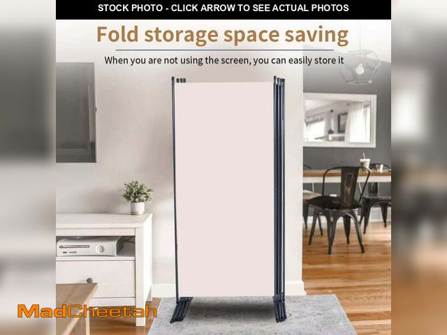 Lot 74-13042704 - JVVMNJLK Indoor Room Divider,Portable Office Divider,Convenient Movable(3-Panel),Folding Partition P...