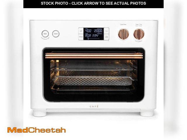 Lot 74-12853923 - Cafe 1,800-Watt Matte White Toaster Oven with 14-Modes Incl Air Fry, Bake, Broil, Roast, Toast, and ...