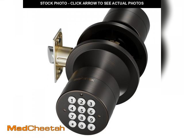 Lot 74-12312846 - Signstek Keyless Entry Door Lock,Door Knob with KeypadÃ¯Â¼ÅSmart Code Door Lock,Mute Mode,Passage F...