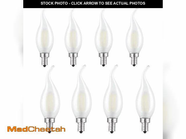 Lot 74-14269719 - LXCOM Lighting LED Candelabra Light Bulb 4W Dimmable Filament LED 40W Equivalent, E12 Base, C35 Fros...