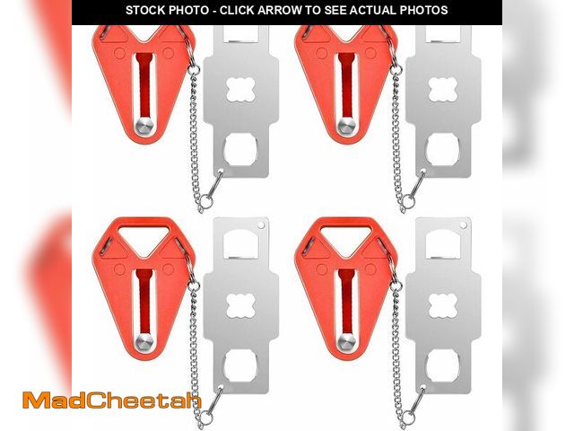 Lot 74-13631060 - Travel Door Lock for Hotel Rooms Apartment Locks Home Security Defender Door Lock Latch Extra Door L...