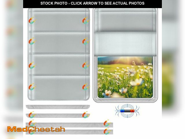 Lot 74-14271966 - RV Door Window Shade Cover - Magnetic RV Blackout Window Cover with UV Protection and Privacy Featur...