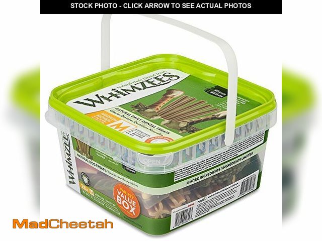 Lot 74-12664791 - Whimzees Wellness Variety Pack Dog Dental Treats, Natural Chews, Medium Size, (28 Count) BB 10.27 - ...