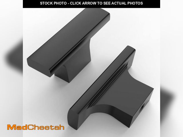 Lot 74-11546610 - Asidrama 10 Pack Matte Black Kitchen Cabinet Knobs - Dresser &amp; Drawer Knobs - Zinc Cabinet Hardw...