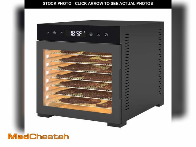 Lot 74-13780444 - CONCETTA 8-Tray Food Dehydrator Machine, Digital Timer &amp; Adjustable Temp Control, 8.2 ftÂ² Dryin...