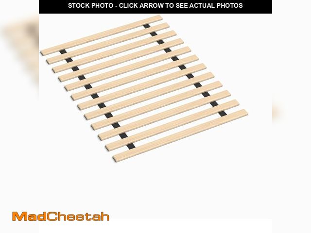 Lot 74-12695469 - Continental Sleep, 0.68-Inch Heavy Duty Horizontal Wooden Bunkie Board/Bed Slats, Enhance Mattress S...