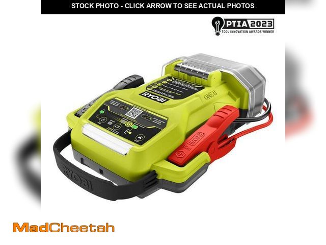 Lot 74-13663157 - RYOBI ONE+ 18V Cordless 1600A Jump Starter with LED Work Light (Tool Only) - UNUSED