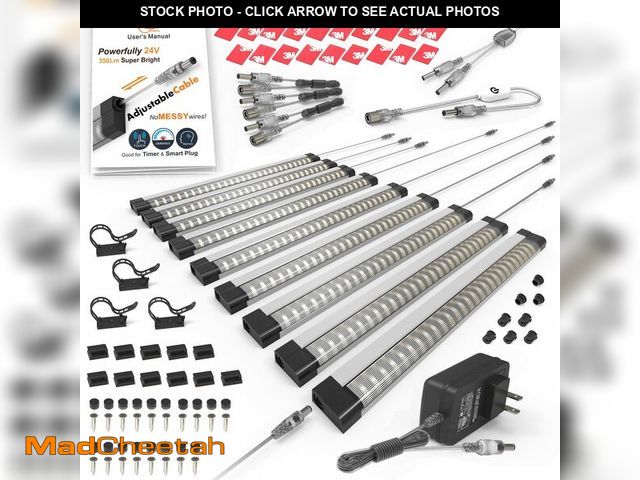 Lot 74-12452882 - EBD Under Cabinet Lights Touch LED under cabinet lighting Built-in Adjustable Cable, Splitter &amp; ...