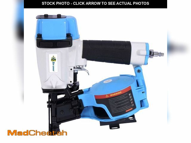 Lot 74-12454569 - Honduras Style Roofing Nail Gun, 15 Degree CN45N Roofing Nailer 3/4-Inch to 1-3/4-Inch Coil Nails, 1...