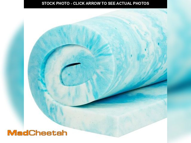 Lot 74-13018224 - Xtra-Comfort Memory Foam Mattress Topper Queen - 3 Inch Thick Gel Pad for Firm Bed - Soft Sleeping P...