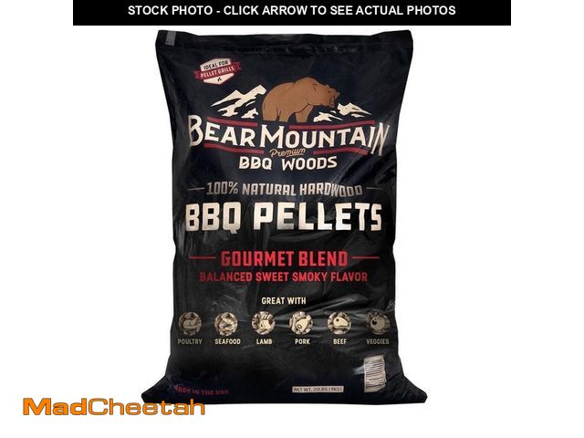 Lot 74-14275965 - Bear Mountain Premium BBQ Woods 20 lbs. All-Natural Hardwood Gourmet Blend Smoker Pellets - UNUSED