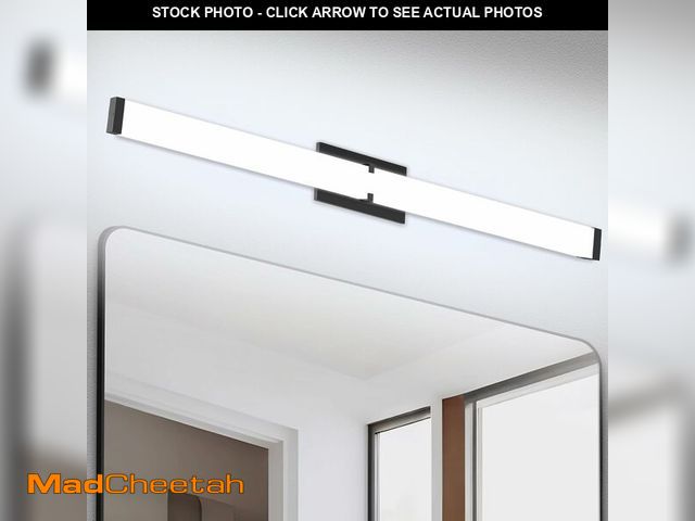Lot 74-13698240 - NOVELUX LED Bathroom Vanity Light Cool White 5000K Black Modern Matte Bathroom Lighting Fixtures; 40...