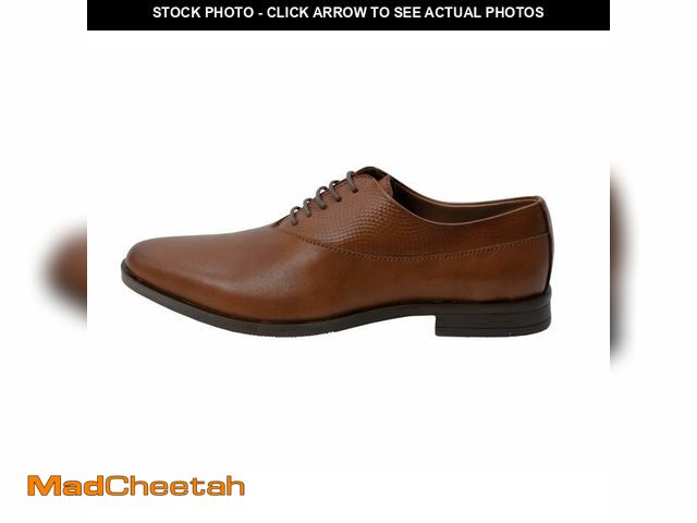 Lot 74-13768493 - Moda Elegante Men's Handcrafted Formal Derby Premium Shoesand Elegance Tan, Size: 7 - UNUSED