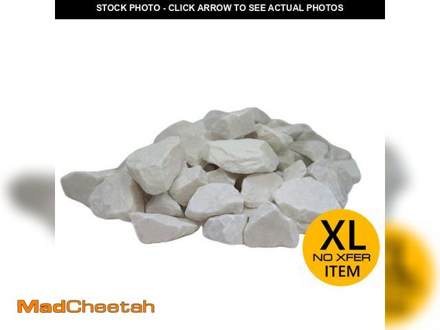 Lot 74-14328061 - 0.40 cu. ft. 0.5 in. to 1.5 in. Snow White Marble Chips ( Pallet of19 bags)(MUST PICK UP IN 7 DAYS!!...