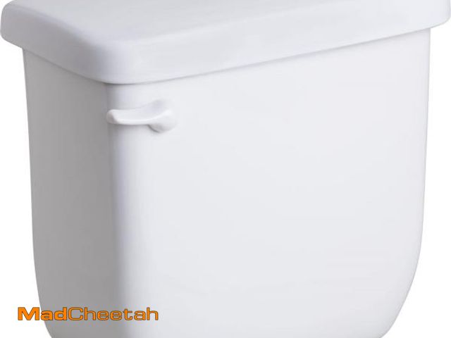 Lot 74-12137947 - PROFLO PF5112HE Jerrit Toilet Tank Only - Less Seat - White (CRACKED)  - USED