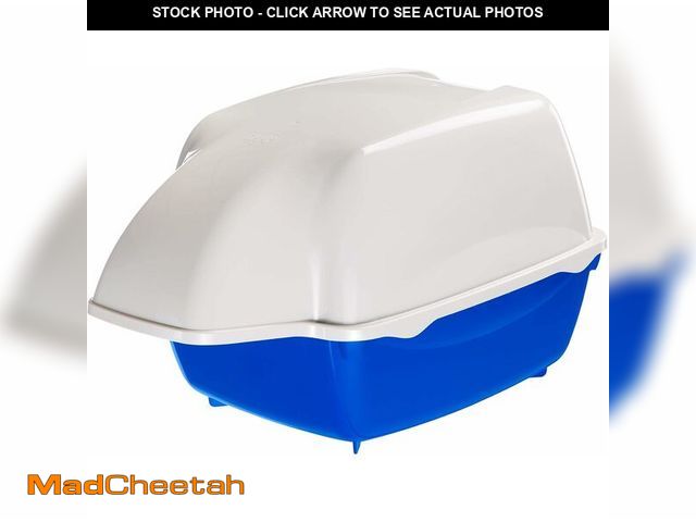 Lot 74-14581810 - Ferplast Cosmic Outdoor Cat Litter Box - Waterproof Dog-Proof Cat Toilet with Tunnel Entry, High-Sid...