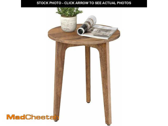 Lot 74-14067711 - VASAGLE MAEZO Collection - Small Side Table, Round End Table, Nightstand with Tapered Legs, Curved T...