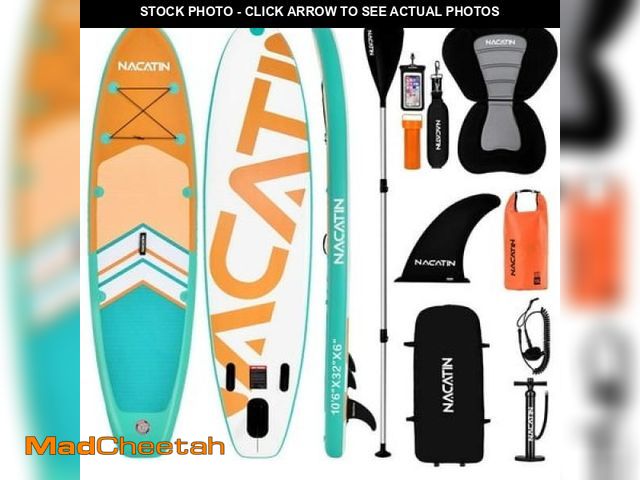 Lot 74-12253133 - Upgraded Version 10 6  Inflatable Paddle Board Nacatin Stand-up Paddleboard with Kayak Seat  Premium...