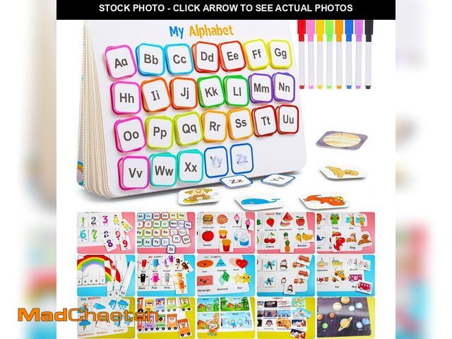 Lot 74-12701859 - Huijing Montessori Preschool Learning Activities Busy Book - Workbook Activity Binder / Toys for Tod...