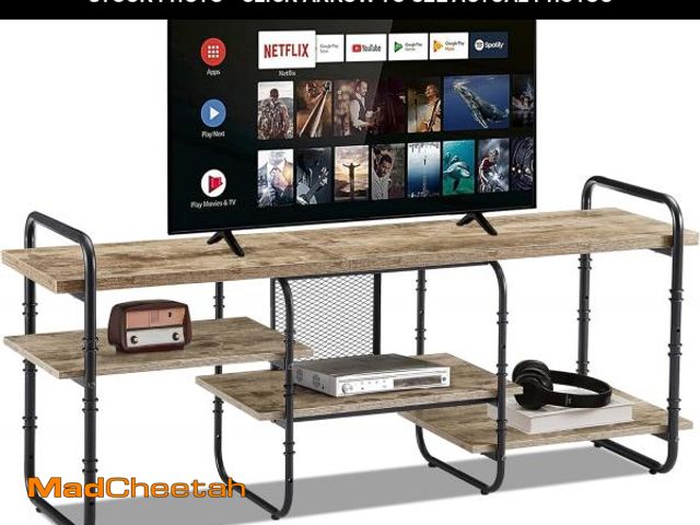 Lot 74-12400227 - VECELO TV Stands for 55 Inch,Entertainment Center/Media Console Table with Adjustable Storage Shelve...