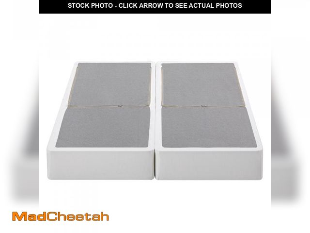 Lot 74-12159884 - ZINUS 9 Inch Box Spring with Cover, No Assembly Mattress Foundation, Sturdy Metal Structure, Split Q...