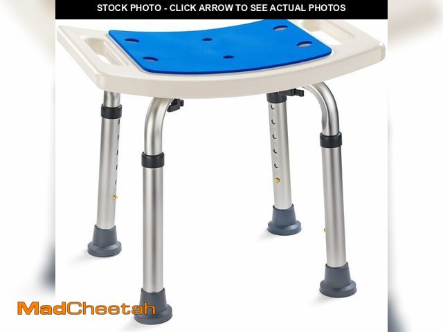 Lot 74-13714069 - Dr.Kays Shower Chair for Inside Bathroom 350 lbs Shower Stool with Adjustable Height, Portable Heavy...