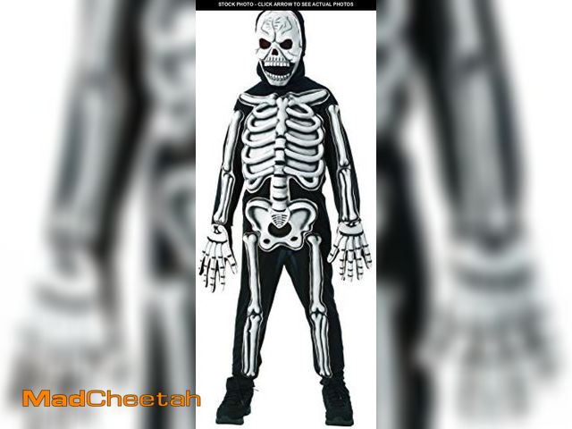 Lot 74-10738736 - Rubies Glow in The Dark Skeleton Child Costume, Medium, One Color - UNUSED