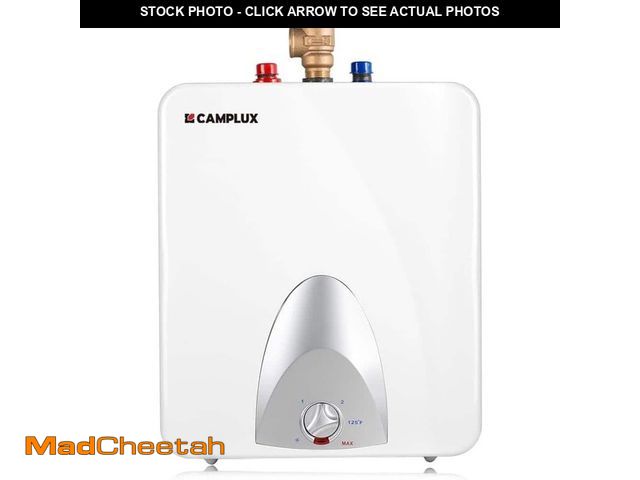 Lot 74-13610753 - CAMPLUX 6 Gal. Compact Point of Use Mini Tank Medium Electric Water Heater Element with 6 Years Warr...