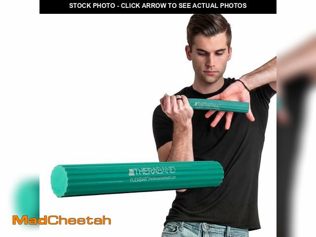 Lot 74-14273100 - THERABAND FlexBar Resistance Bar, Medium, Green Flex Therapy Bar for Physical Therapy, Wrist &amp; F...