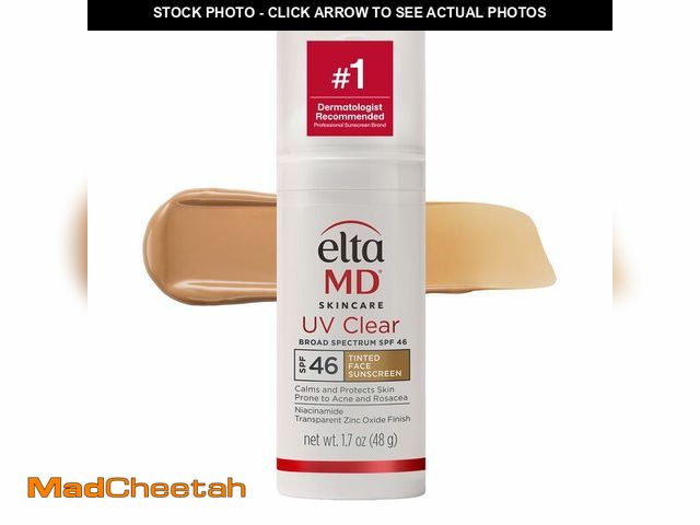 Lot 74-14333607 - EltaMD UV Clear Tinted Sunscreen for Face, SPF 46 with Zinc Oxide, Oil-Free, Dermatologist Recommend...