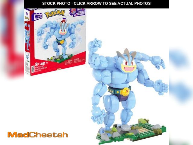 Lot 74-10969958 - Mega PokÃ©mon Building Toys Set Machamp with 401 Pieces, Articulated and Poseable with Motion, 6+ In...