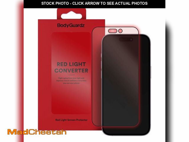 Lot 74-13540940 - BodyGuardz Red Light Converter Screen Protector Ã¢â¬â Passive Red Light Therapy for Face - Promot...