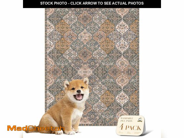 Lot 74-12704239 - nunubaby 4PACK Washable Pee Pads for Dogs, Stylish, Non-Slip and Leak-Proof Pee Pads. Reusable Potty...