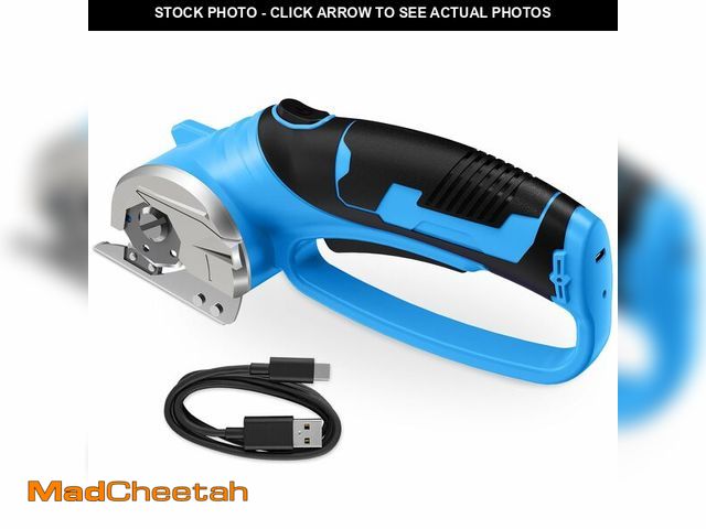 Lot 74-13623497 - Cordless Electric Scissors, 4V Rechargeable Box Cutter &amp; Cardboard Cutter with Titanium Blade, L...