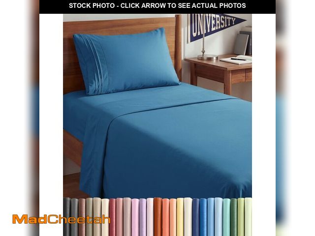 Lot 74-14214574 - Twin XL Size 3 Piece Sheet Set - Comfy Breathable &amp; Cooling Sheets - Hotel Luxury Bed Sheets for...
