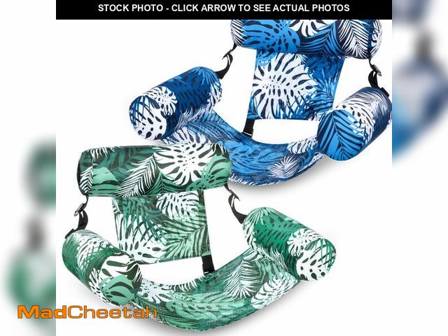 Lot 74-14385162 - Sloosh Pool Floats Adult, 2 Packs Inflatable Pool Lounge Chairs,Blow up Hammock Pool Noodles Floats ...