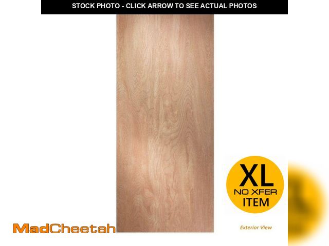 Lot 74-12773212 - JELD-WEN 32 in. X 80 in.1 Panel Hardboard Flush Unfinished Solid Core Hardwood Interior Door Slab - ...