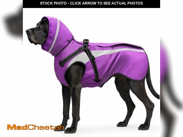 Lot 74-14270275 - Mosucoirl Dog Raincoat Waterproof Raincoats for Dog Reflective Dogs Rain Jackets with Hood Hoodie Pe...